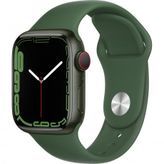 Apple Watch Series 7 Cellular 41mm zelený hliník se zeleným sportovním řemínkem Apple Watch Series 7 Cellular 41mm zelený hliník se zeleným sportovním řemínkem