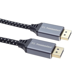 PREMIUMCORD Kabel DisplayPort 1.4 přípojný kabel, kovové a zlacené konektory, 1m PREMIUMCORD Kabel DisplayPort 1.4 přípojný kabel, kovové a zlacené konektory, 1m