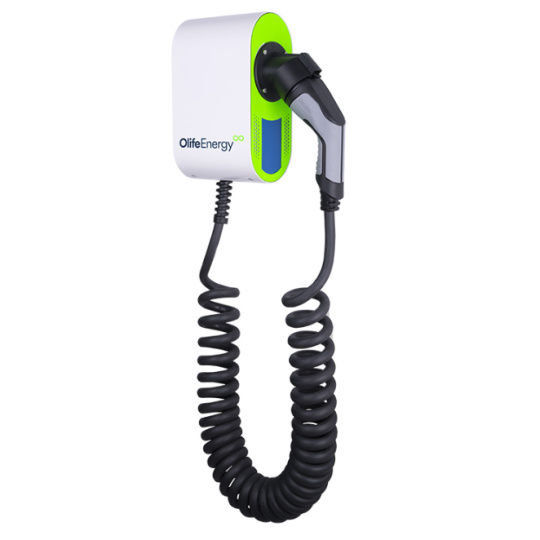 Olife Energy Wallbox AC 22kW - BASE - kabel kroucený Typ 2, délka kabelu 5m