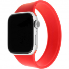 FIXED provlékací silikonový řemínek Apple Watch 42/44/45mm L červený