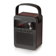 CARNEO F90 FM rádio, bluetooth reproduktor, black/wood CARNEO F90 FM rádio, bluetooth reproduktor, black/wood