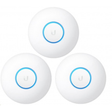 UBNT UniFi AP nanoHD, 3-PACK, bez PoE! [vnitřní AP, 2.4+5GHz (300Mbps+1733Mbps), MU-MIMO, 802.11a/b/g/n]