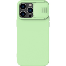 Nillkin CamShield Silky Silikonový Kryt iPhone 14 Pro Max zelený