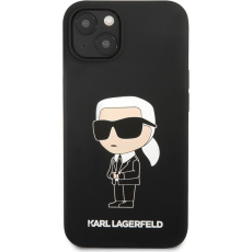 Karl Lagerfeld Liquid Silicone Ikonik NFT kryt iPhone 13 černý