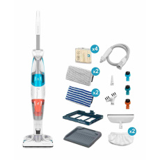 Rowenta RY8544WH Clean & Steam Multi parní čistič, 1700 W, nastavení páry, pěnový filtr, vytírání a vysávání Rowenta RY8544WH Clean & Steam Multi parní čistič, 1700 W, nastavení páry, pěnový filtr, vytírání a vysávání