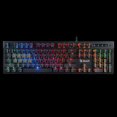 A4tech Bloody Klávesnice B500N, herní klávesnice, mechanická, drátová, Mecha-Like Switch, CZ/SK, Černá