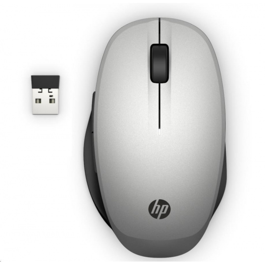 HP Dual Mode Silver Mouse 300 - bluetooth myš, připojení ke dvou PC zároveň HP Dual Mode Silver Mouse 300 - bluetooth myš, připojení ke dvou PC zároveň