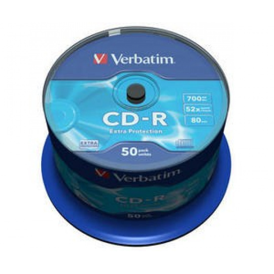 VERBATIM CD-R(50-Pack)Spindle/Extra Protection/DL/52x/700MB