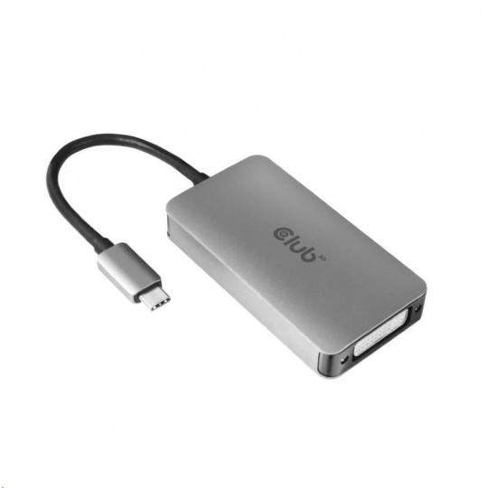 Club3D Adaptér aktivní USB Type C na DVI-I Dual Link, HDCP on