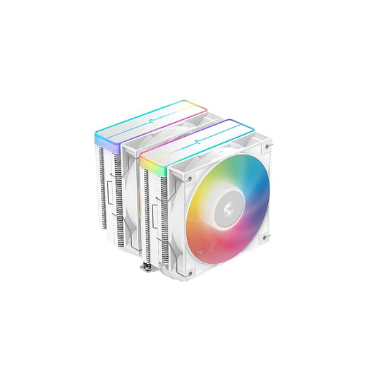 DEEPCOOL CPU Chladič AG620 WH ARGB V2, 2x120mm, LGA1851, AM5, bílá