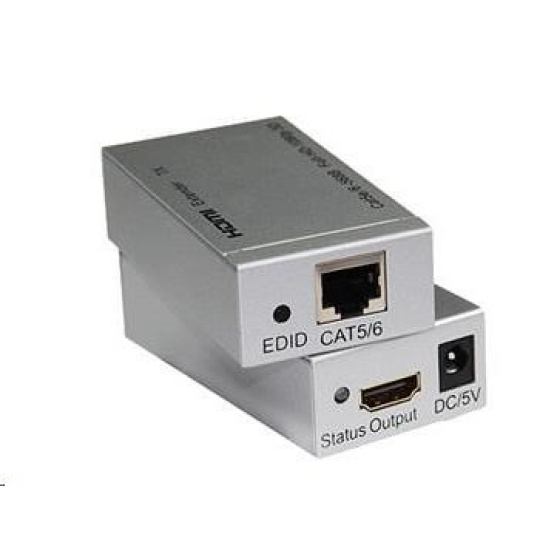 PREMIUMCORD HDMI extender na 60m přes jeden kabel Cat5e/Cat6