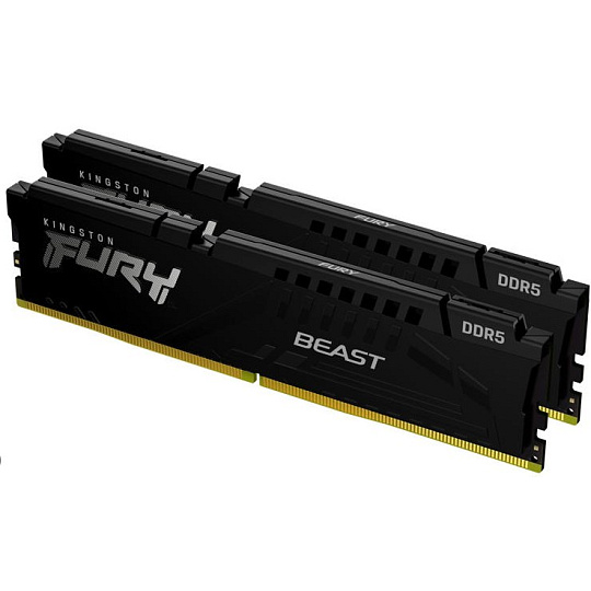 KINGSTON DIMM DDR5 64GB (Kit of 2) 5200MT/s CL40 FURY Beast Černá KINGSTON DIMM DDR5 64GB (Kit of 2) 5200MT/s CL40 FURY Beast Černá