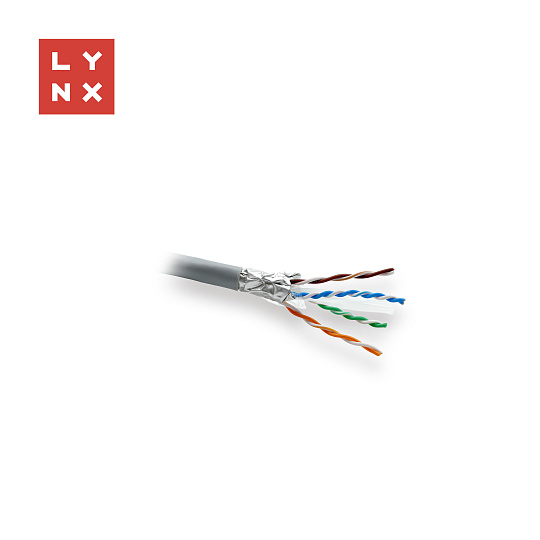 LYNX FTP kabel, Cat6, PVC (Eca), celoměděný, vnitřní, šedý, cívka 305m LYNX FTP kabel, Cat6, PVC (Eca), celoměděný, vnitřní, šedý, cívka 305m