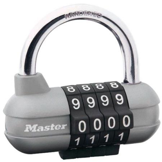 Master Lock Kombinační visací zámek horizontální 1520EURD -  - šedý Master Lock Kombinační visací zámek horizontální 1520EURD -  - šedý