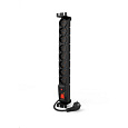 19" rozvodný panel ACAR 8x230V, vypínač, indikátor napětí, přepěťová ochrana, kabel 5m