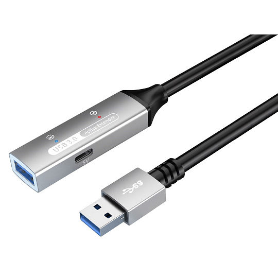PREMIUMCORD USB 3.2. repeater a prodlužovací kabel Male-Female, 5Gbps Aluminium 5m PREMIUMCORD USB 3.2. repeater a prodlužovací kabel Male-Female, 5Gbps Aluminium 5m