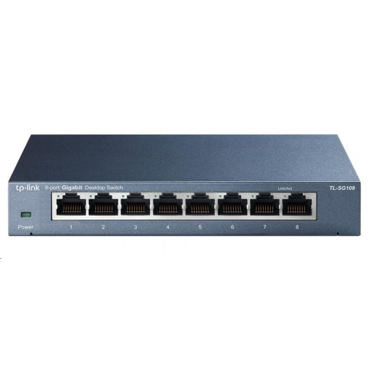 TP-Link switch TL-SG108, 8xGbE RJ45, fanless