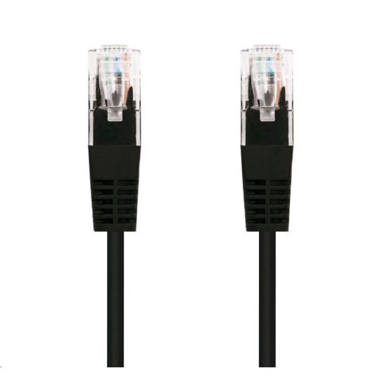 C-TECH kabel patchcord Cat5e, UTP, černý, 0,5m