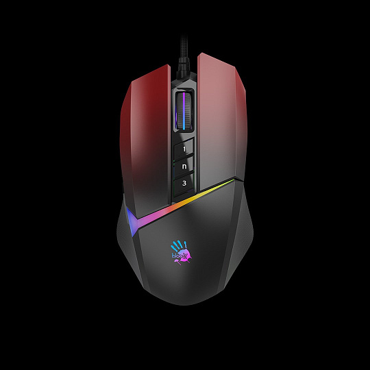 A4tech Bloody Myš W60 Max Activated, podsvícená herní myš, 12000 DPI, USB, Černo-Červená A4tech Bloody Myš W60 Max Activated, podsvícená herní myš, 12000 DPI, USB, Černo-Červená