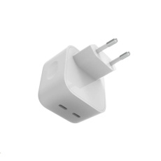 WG - Síťová nabíječka GaN 2x USB-C 35W, bílá WG - Síťová nabíječka GaN 2x USB-C 35W, bílá